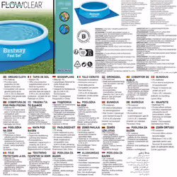 Bestway Pool Ground Cloth Swimming Pool Floor Protector Pool Mat Flowclear - Additional view 4