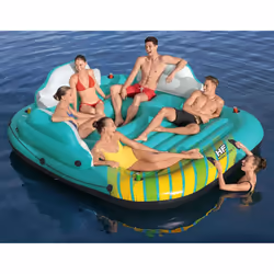 Bestway Inflatable Island Sunny Lounge Pool Floating Island Lounger 5-Person