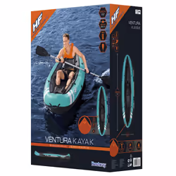 Bestway Inflatable Kayak with Hand Pump Inflatable Boat Hydro-Force Ventura - Additional view 6