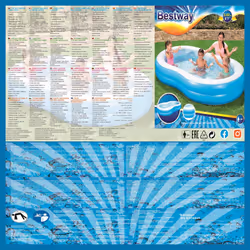 Bestway Family Pool Inflatable Swimming Pool Above Ground Pool Big Lagoon - Additional view 6