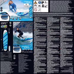 Bestway Hydro-Force Compact Surf 8 Inflatable SUP Surfing Stand Up Paddle Board - Additional view 8