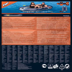 Bestway Hydro-Force Inflatable Boat Inflatable Kayak with Pump and Oars Blue - Additional view 10