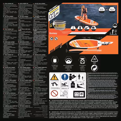 Bestway Hydro-Force Inflatable Paddleboard Set Surfboard Aqua Journey 65349 - Additional view 10