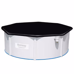 Bestway Pool Cover Above Ground Swimming Pool Cover for Round Pools Flowclear - Additional view 4