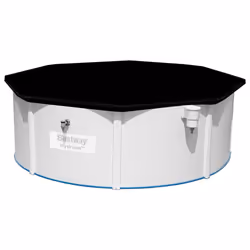 Bestway Pool Cover Above Ground Swimming Pool Cover for Round Pools Flowclear - Additional view 5