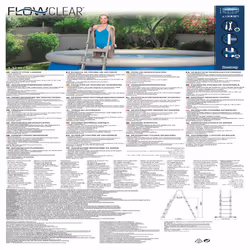 Bestway 4-Step Safety Pool Ladder Stair Step Swimming Pool Ladder Flowclear - Additional view 7