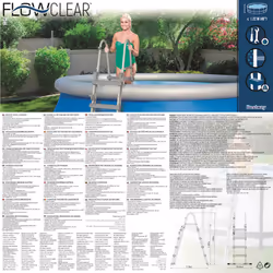 Bestway Flowclear 4-Step Safety Ladder Stair Step Ladder Swimming Pool Ladder - Additional view 9