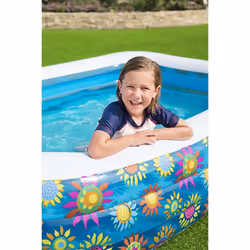 Bestway Inflatable Kids Pool Above Ground Swimming Pool Paddling Pool Blue