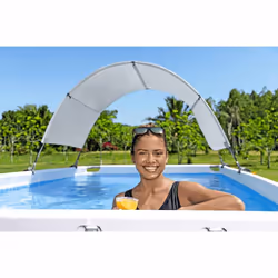 Bestway Above Ground Pool Canopy Pool Cover Sunshade for Swimming Pool White - Additional view 4