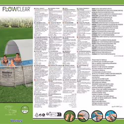Bestway Above Ground Pool Canopy Pool Cover Sunshade for Swimming Pool White - Additional view 7