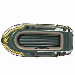 Intex Inflatable Boat Canoe with Oars and Pump Dinghy Seahawk 2 Set 68347NP