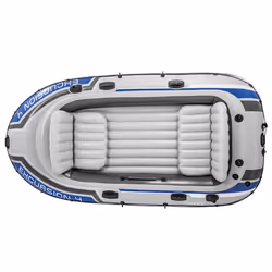 Intex Inflatable Boat Canoe with Oars and Pump Dinghy Excursion 4 Set 68324NP