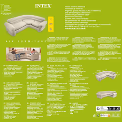 Intex Inflatable Corner Sofa/Couch Air Couch Inflatable Chair Bed 68575NP - Additional view 4