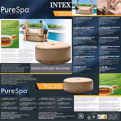Intex Energy Efficient Spa Cover Pool Cover Spa Accessory Tub Protector 28523 - Additional view 5