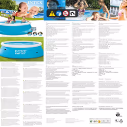 Intex Swimming Pool Above Ground Pool Frame Pool Lounge Pool Easy Set 28101NP