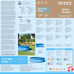 Intex Swimming Pool Above Ground Pool Frame Pool Lounge Pool Easy Set 28143NP - Additional view 6