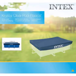 Intex Pool Cover Swimming Pool Protector Pool Safety Cover Rectangular 28038
