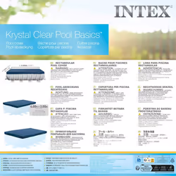 Intex Pool Cover Swimming Pool Protector Pool Safety Cover Rectangular 28037