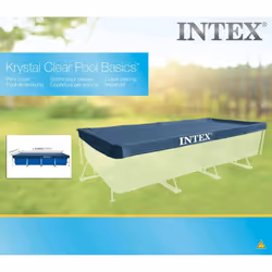 Intex Pool Cover Swimming Pool Protector Pool Safety Cover Rectangular 28039 - Additional view 2