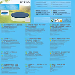 Intex Pool Cover Swimming Pool Cover Pool Protector Safety Cover Round 28020