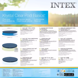 Intex Pool Cover Swimming Pool Cover Pool Protector Safety Cover Round 28022