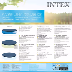 Intex Pool Cover Swimming Pool Cover Pool Protector Safety Cover Round 28026