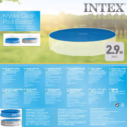 Intex Solar Pool Cover Swimming Pool Protector Pool Safety Cover Round 29021 - Additional view 5