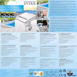 Intex Pool LED Waterfall Pool Fountain Spray LED Sprayer Multicolour 28090 - Additional view 6
