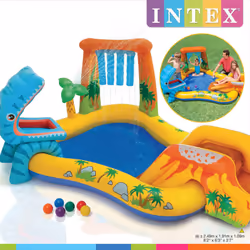 Intex Inflatable Pool Swimming Pool Paddling Pool Dinosaur Play Centre 57444NP