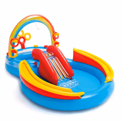 Intex Inflatable Pool Garden Swimming Pool Rainbow Ring Play Centre 57453NP