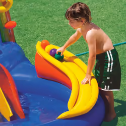 Intex Inflatable Pool Garden Swimming Pool Rainbow Ring Play Centre 57453NP