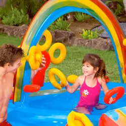Intex Inflatable Pool Garden Swimming Pool Rainbow Ring Play Centre 57453NP - Additional view 5