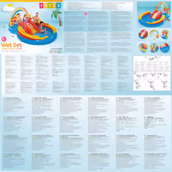 Intex Inflatable Pool Garden Swimming Pool Rainbow Ring Play Centre 57453NP - Additional view 8