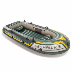 Intex Inflatable Boat Set Inflatable Canoe Blow Up Boat Seahawk 3 68380NP