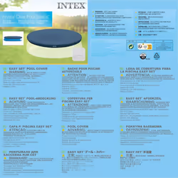 Intex Pool Cover Swimming Pool Cover Pool Protector Pool Safety Cover Round