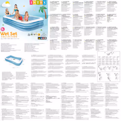 Intex Swim Centre Family Pool Inflatable Pool Above Ground Pool Water Pool - Additional view 3
