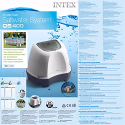 Intex Saltwater System Spa Tub Pool Salt Chlorinator System Krystal Clear 12 V - Additional view 3