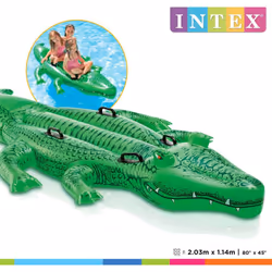Intex Giant Gator Ride-On Lounge Chair Pool Float Water Toy Inflatable Toy