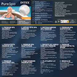 Intex Headrest Spa Pillow Head Pillow Spa Headrest Premium PureSpa White Foam