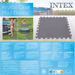Intex Interlocking Padded Floor Protectors Ground Cloth Pool Floor Mat 8 pcs - Additional view 4