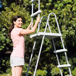 Intex 3-Step Pool Safety Ladder Above Ground Pool Ladder Swimming Pool Ladder