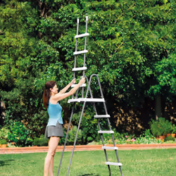 Intex 3-Step Pool Safety Ladder Above Ground Pool Ladder Swimming Pool Ladder - Additional view 4