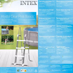 Intex 3-Step Pool Safety Ladder Above Ground Pool Ladder Swimming Pool Ladder - Additional view 6