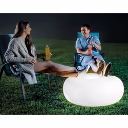 Intex LED Ottoman Inflatable Pool Float Outdoor Inflatable Footstool LED Seat