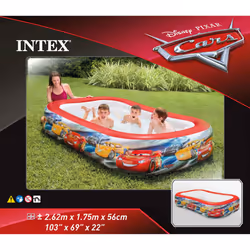 Intex Cars Swim Centre Pool Inflatable Swimming Pool Play Centre Multicolour