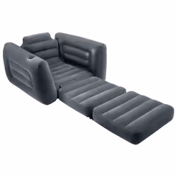 Intex Pull-out Chair Lounge Chair Camping Chair Inflatable Armchair Dark Grey