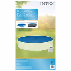 Intex Solar Pool Cover Pool Protector Pool Safety Cover Blue Polyethylene