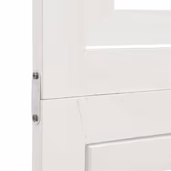 vidaXL Room Divider Panel Office Privacy Screen White Solid Wood Paulownia - 40 x 180 cm/ 4 piece - Additional view 7