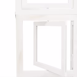 vidaXL Room Divider Panel Office Privacy Screen White Solid Wood Paulownia - 40 x 160 cm/ 5 piece - Additional view 5