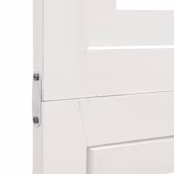 vidaXL Room Divider Panel Office Privacy Screen White Solid Wood Paulownia - 40 x 160 cm/ 6 piece - Additional view 6